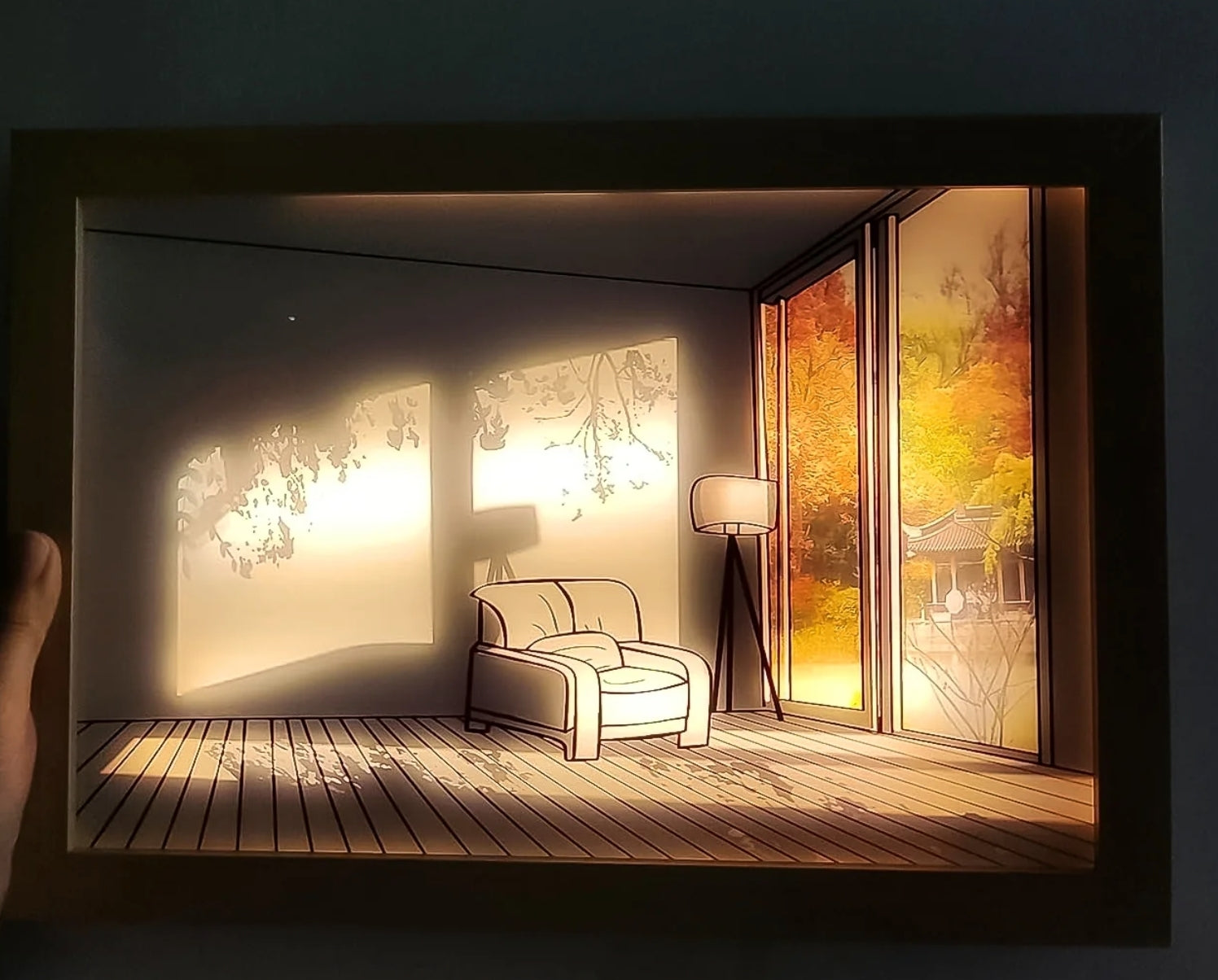 LED NightPainting Decoration Picture Frame Light (1 Pc / 20×15 CM)