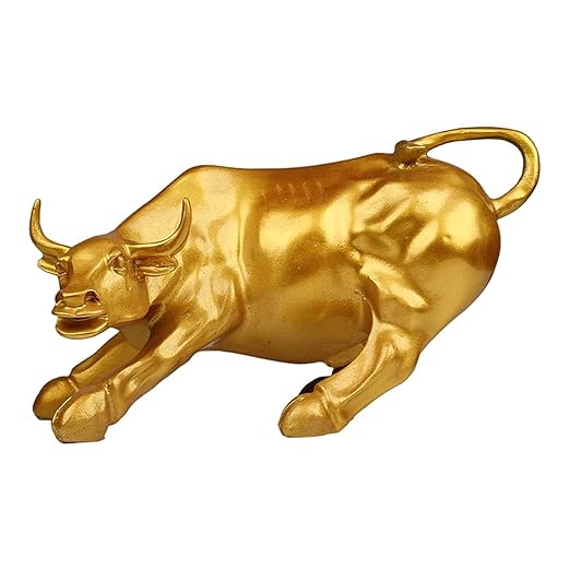 Home Geometric Bull Resin Sculpture Statue Home Decor for Gift Items
