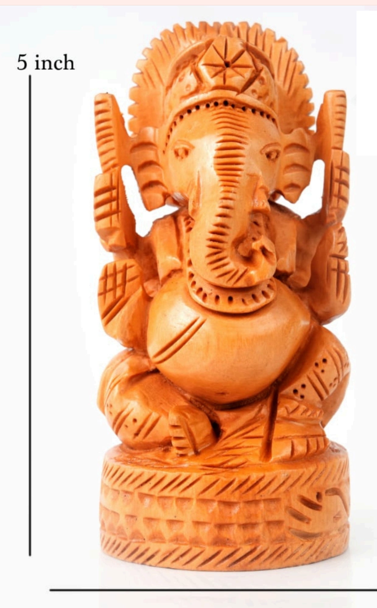 Handmade wooden ganesh