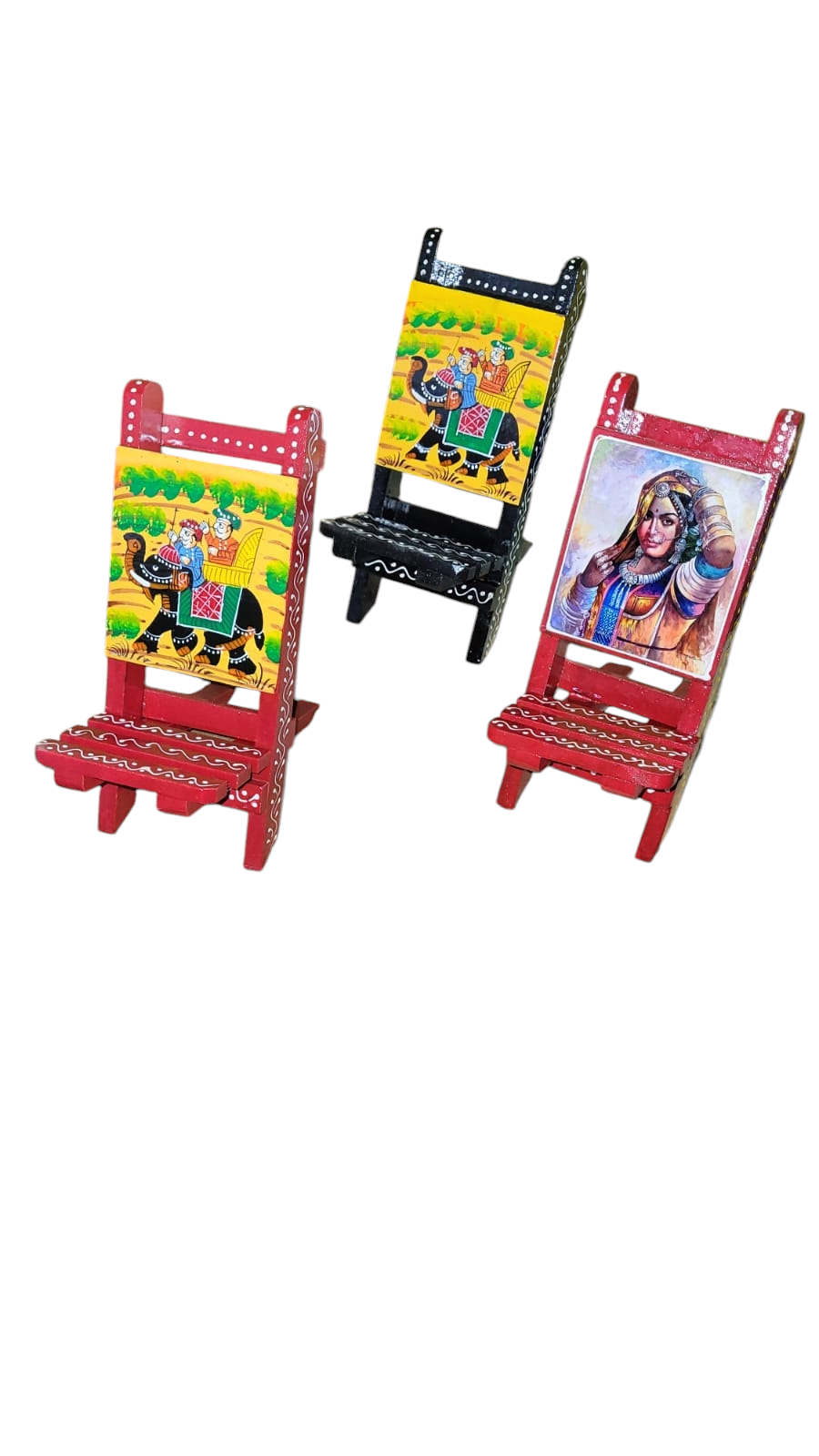 Wooden Handmade mobile chair stand