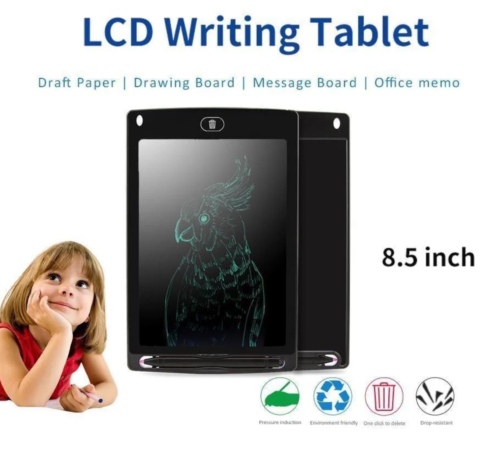 Digital LCD 8.5'' inch Writing Drawing Tablet Pad Graphic