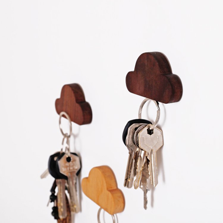 Clound Wooden Magnetic Key Holder