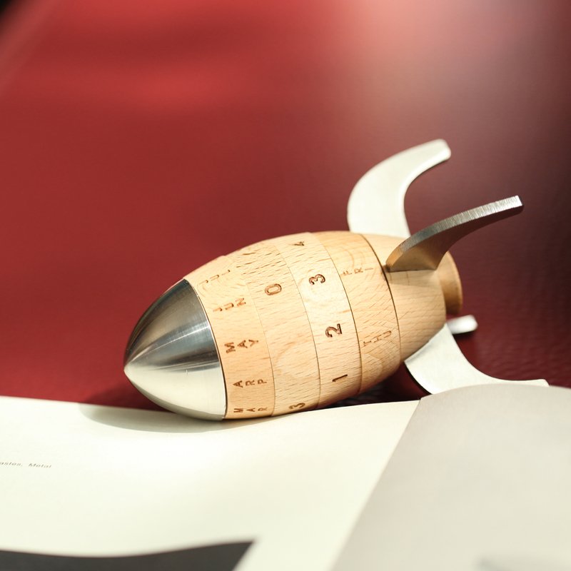 Wooden Rocket Calendar
