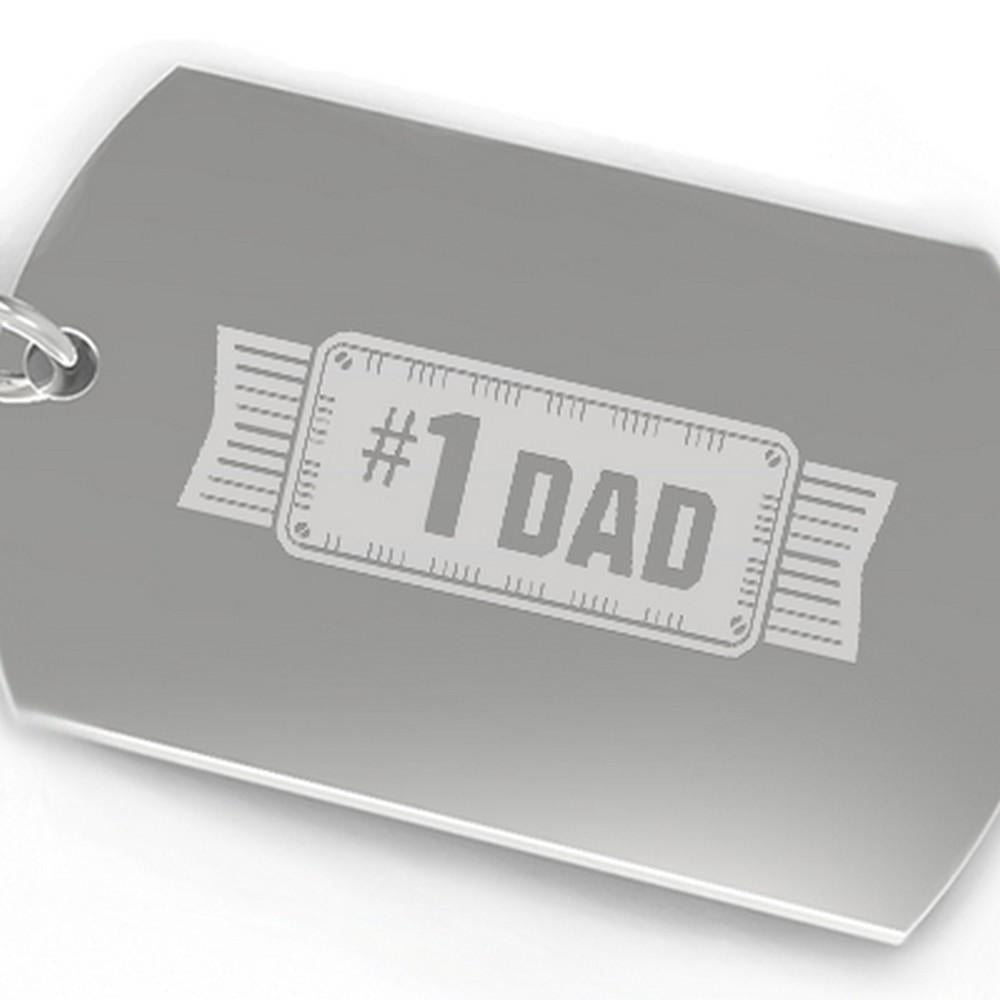 #1 Dad Key Chain Unique Fathers Day Gift Ideas