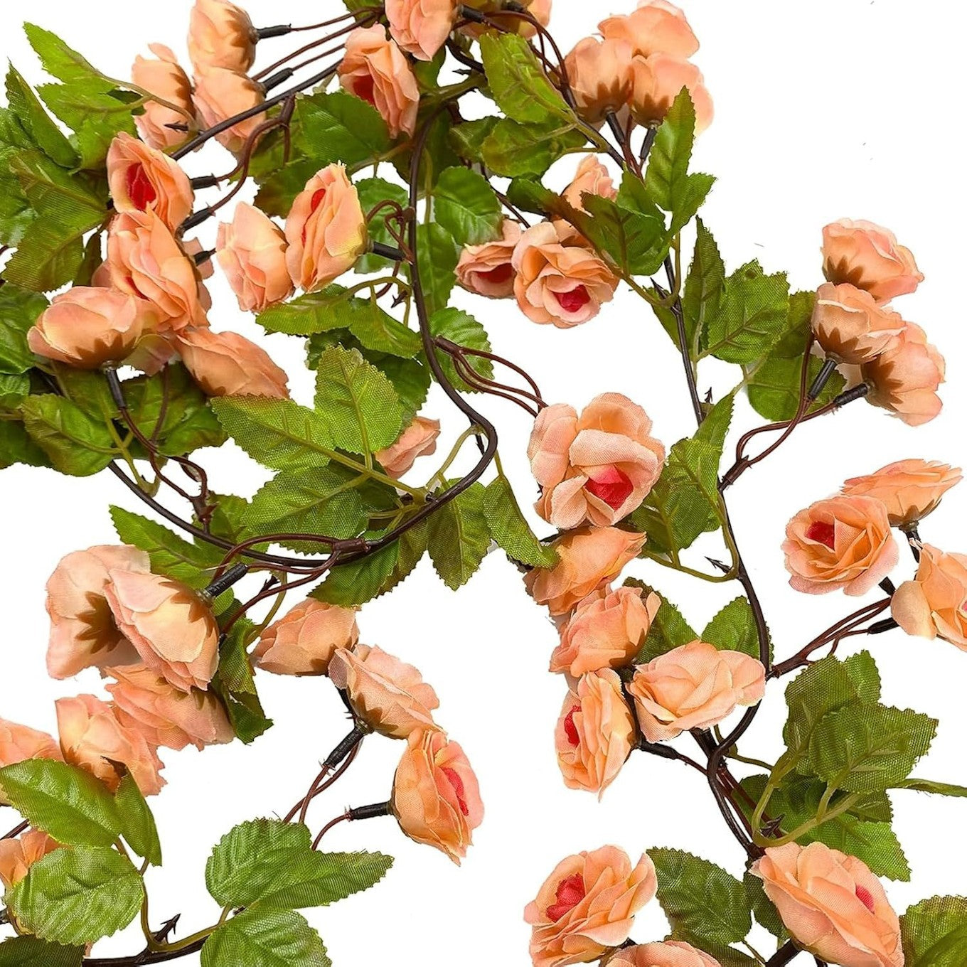Artificial Rose Garland Orange 183cm