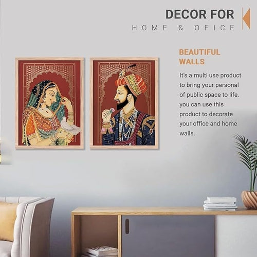 Rajasthani Painting with Frame for Home Decoration - Madhubani Art