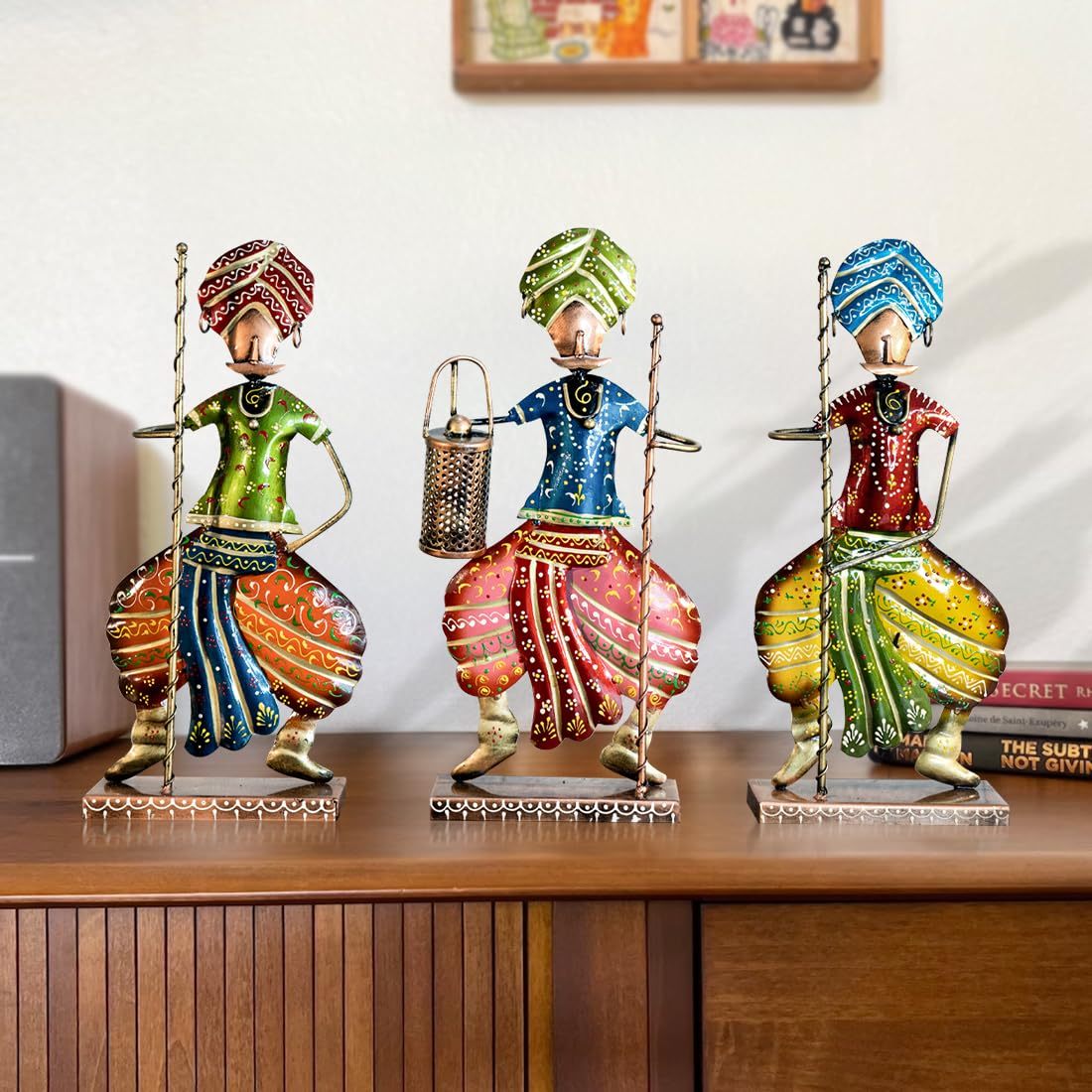 Figurines (Rajasthani Chaukidar-Set of 3)
