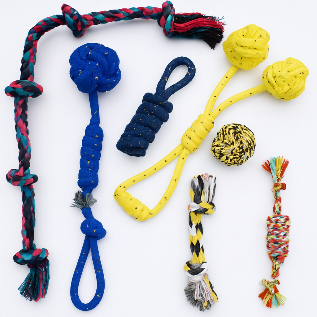 Aggressive Chew Toys 5in1 Set for Small Dogs Combo