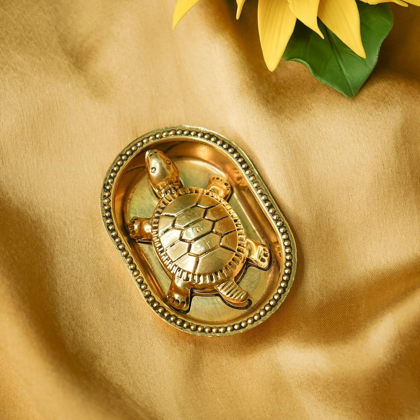 100% Pure Brass Tortoise Vastu with Brass Plate