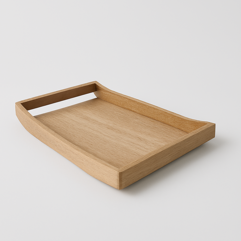 Plain Wooden Serving Tray