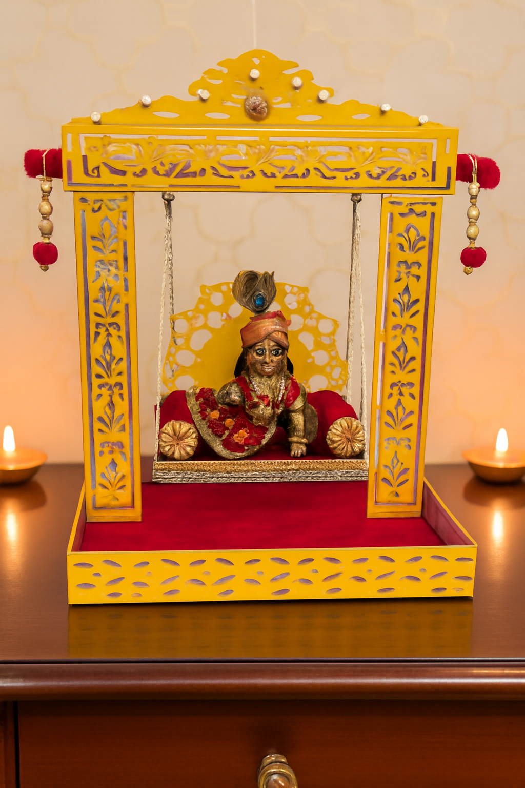 Decorative Deity Jhula – Festive Pooja Home Decor