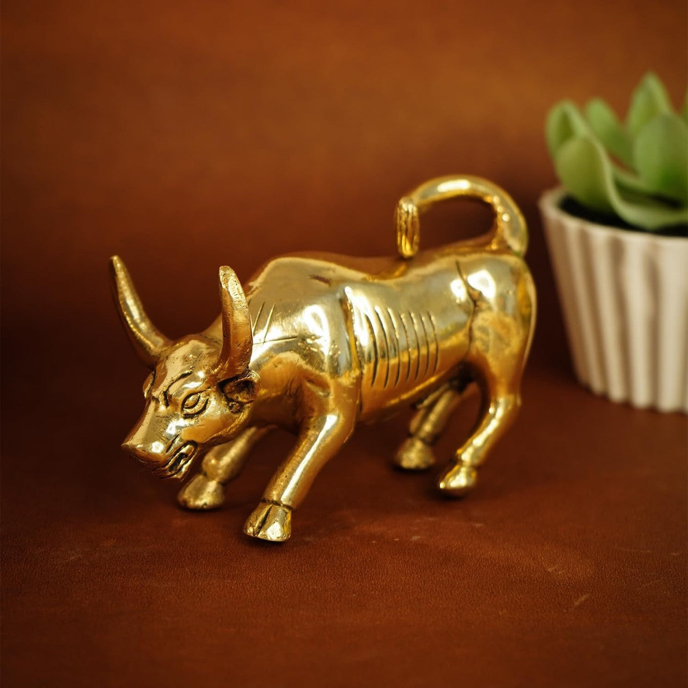 100% Pure Brass Bull Show Pieces