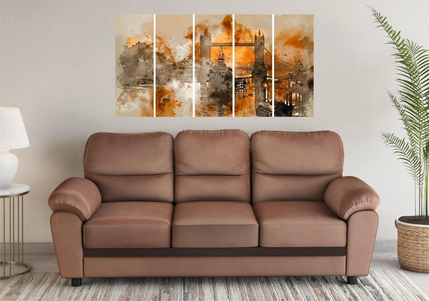 Set Of 5 Wall Painting multiple Frame For Home Decoration, Living