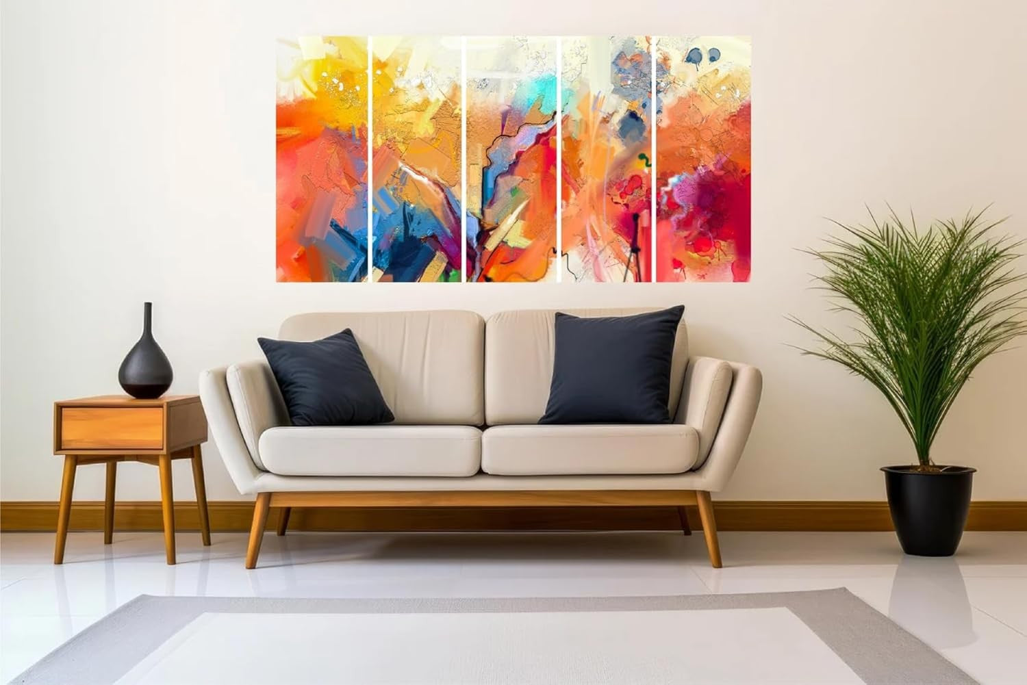 Set Of 5 Wall Painting multiple Frame For Home Decoration, Living