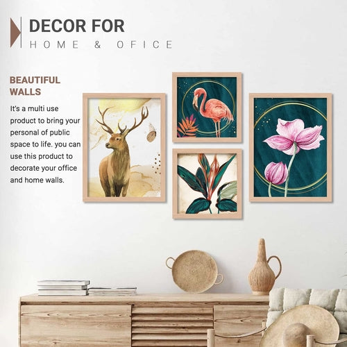 Abstract Art Paintings for Living Room and Wall Decoration - Framed