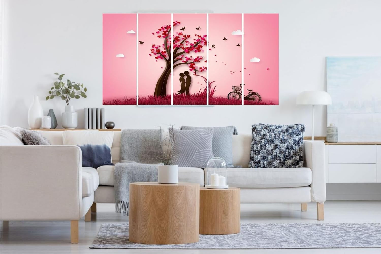 Set Of 5 Wall Painting multiple Frame For Home Decoration, Living