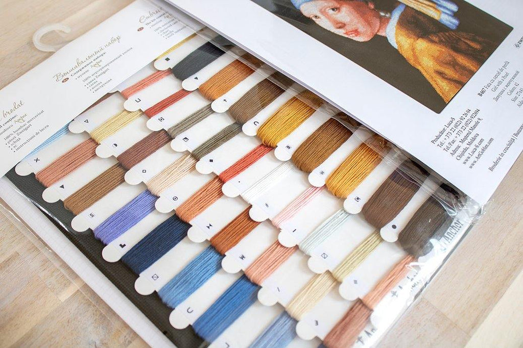 Girl with a Pearl B467L Counted Cross-Stitch Kit