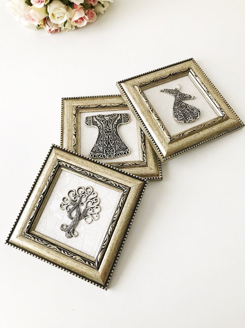 Mevlana, tree of life and caftan wall hangings