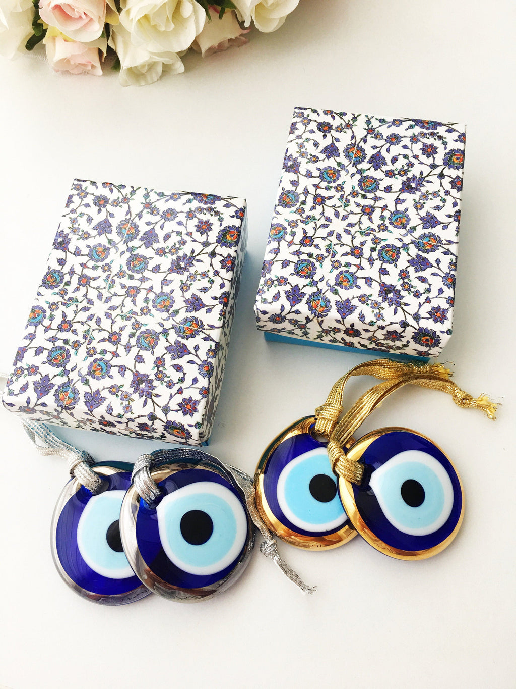 Christmas gift ideas, blue evil eye charm, christmas gifts, wedding