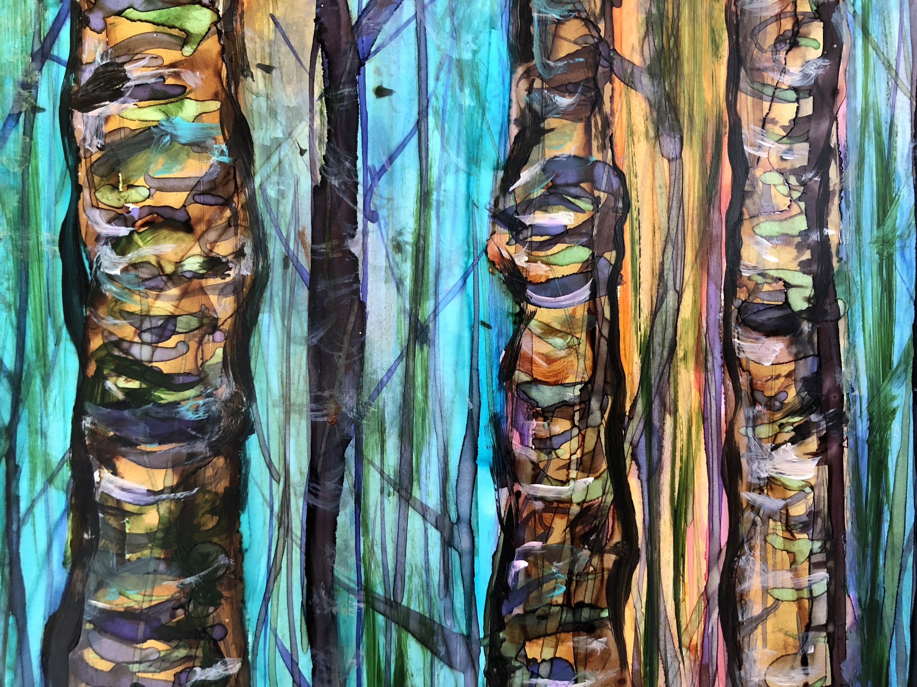 Blue Forest : Art Print