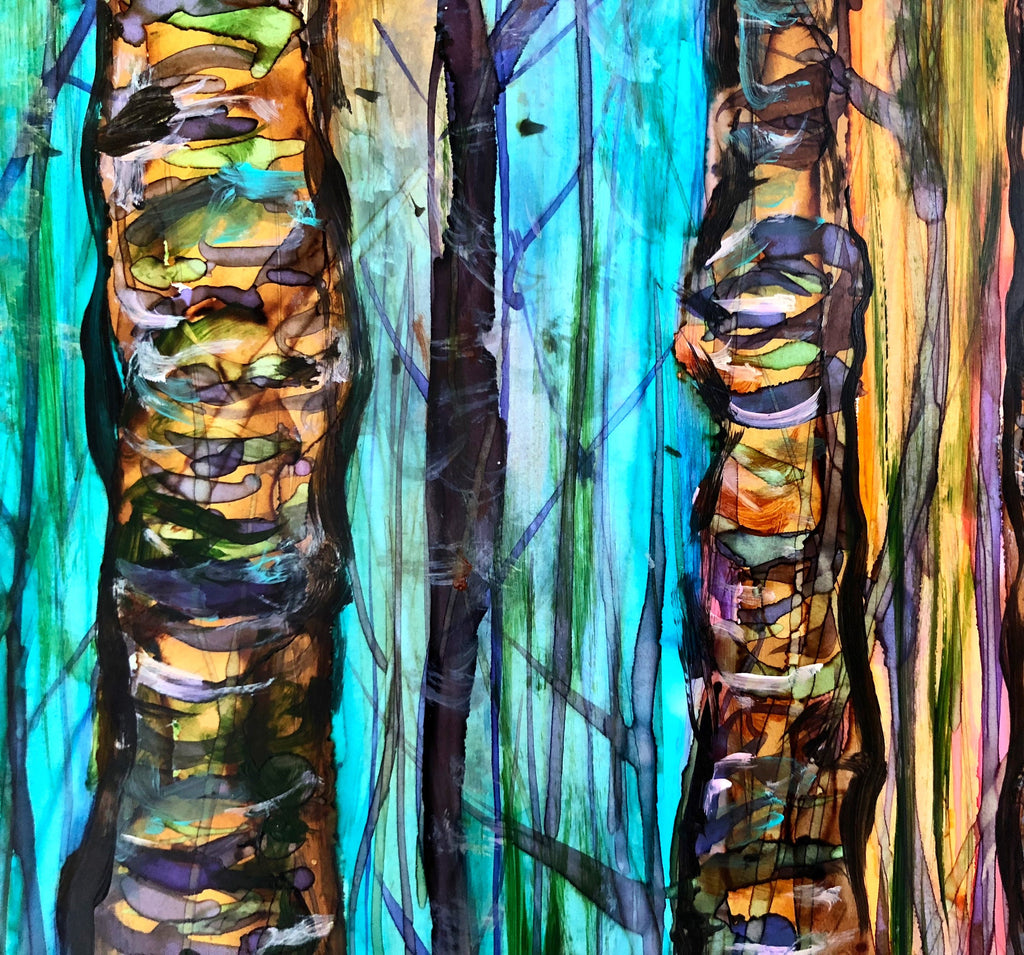 Blue Forest : Art Print