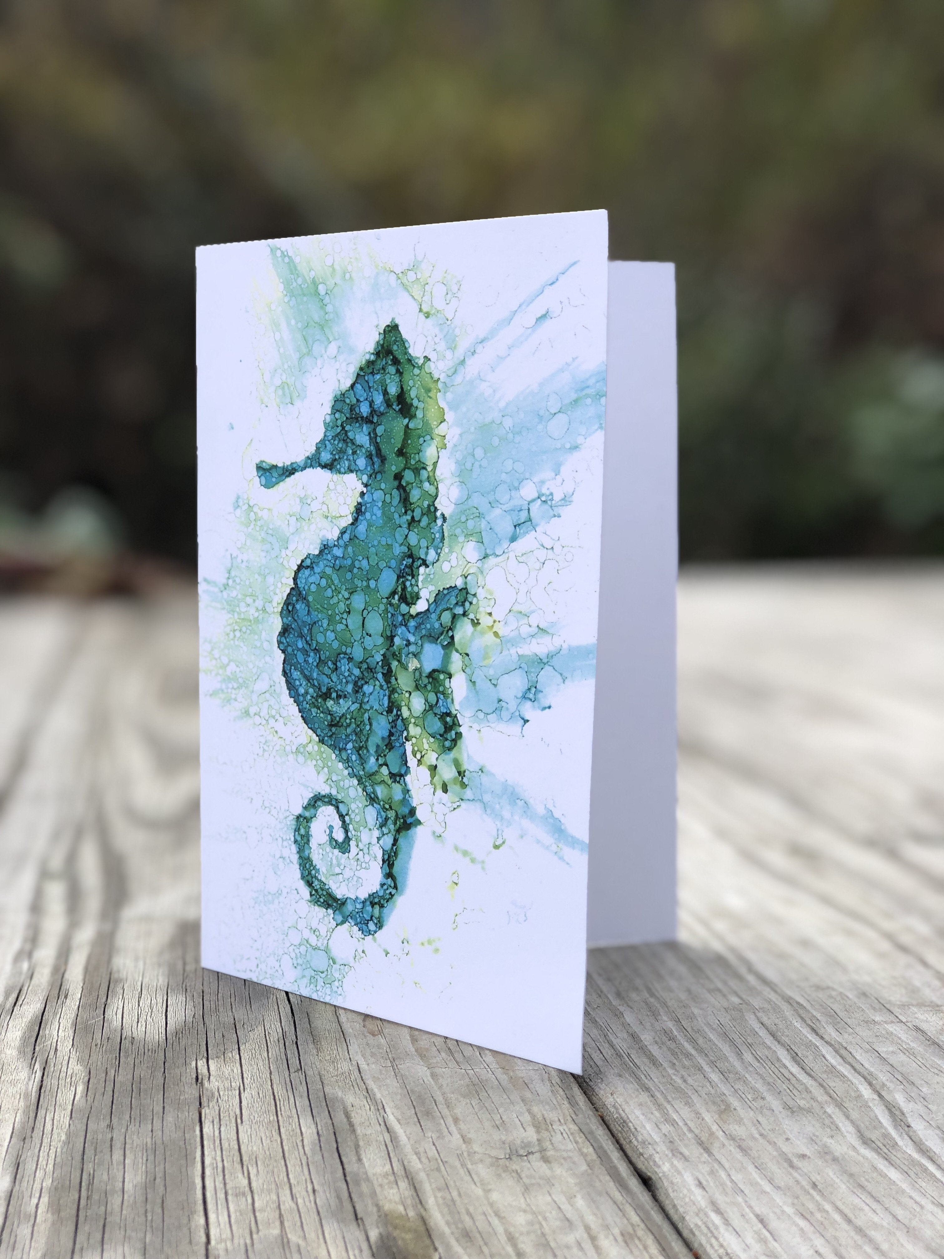 Seahorse : Greeting Card