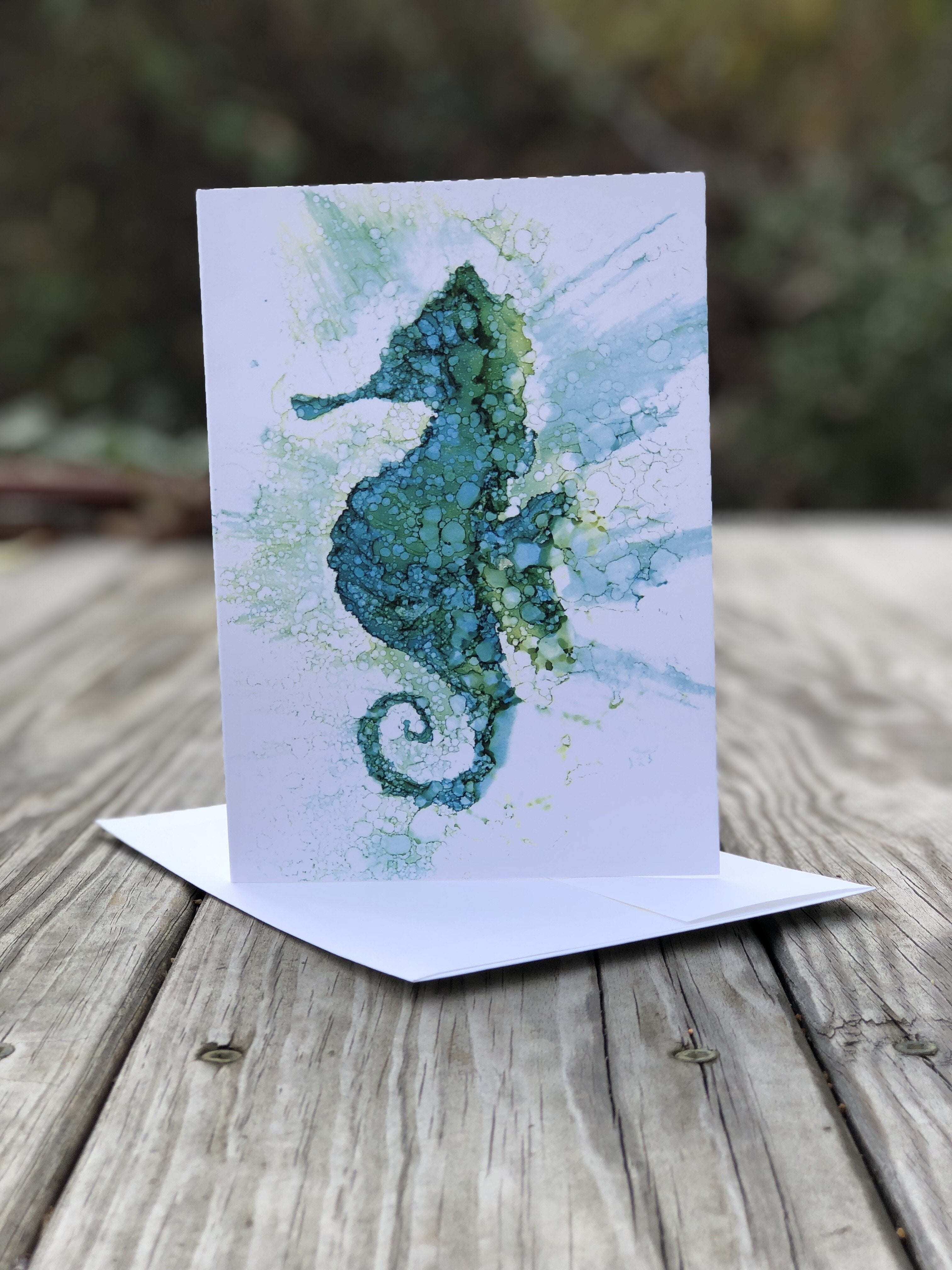 Seahorse : Greeting Card