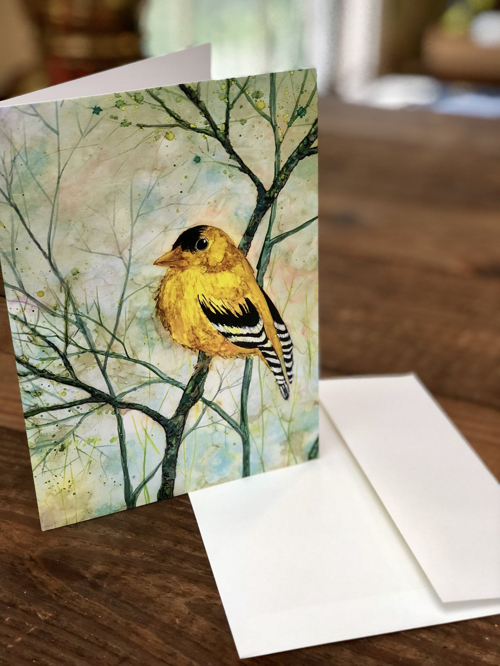 Golden Finch : Greeting Card