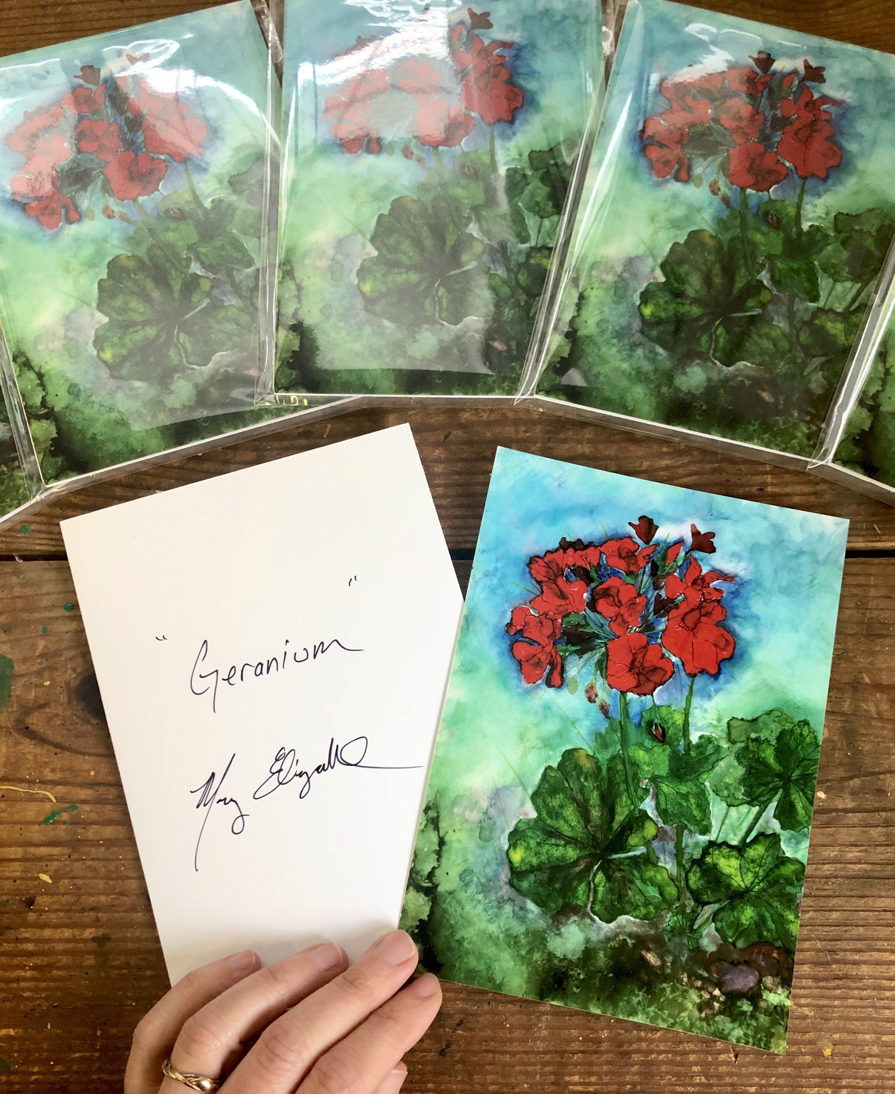 Geraniums : Prints