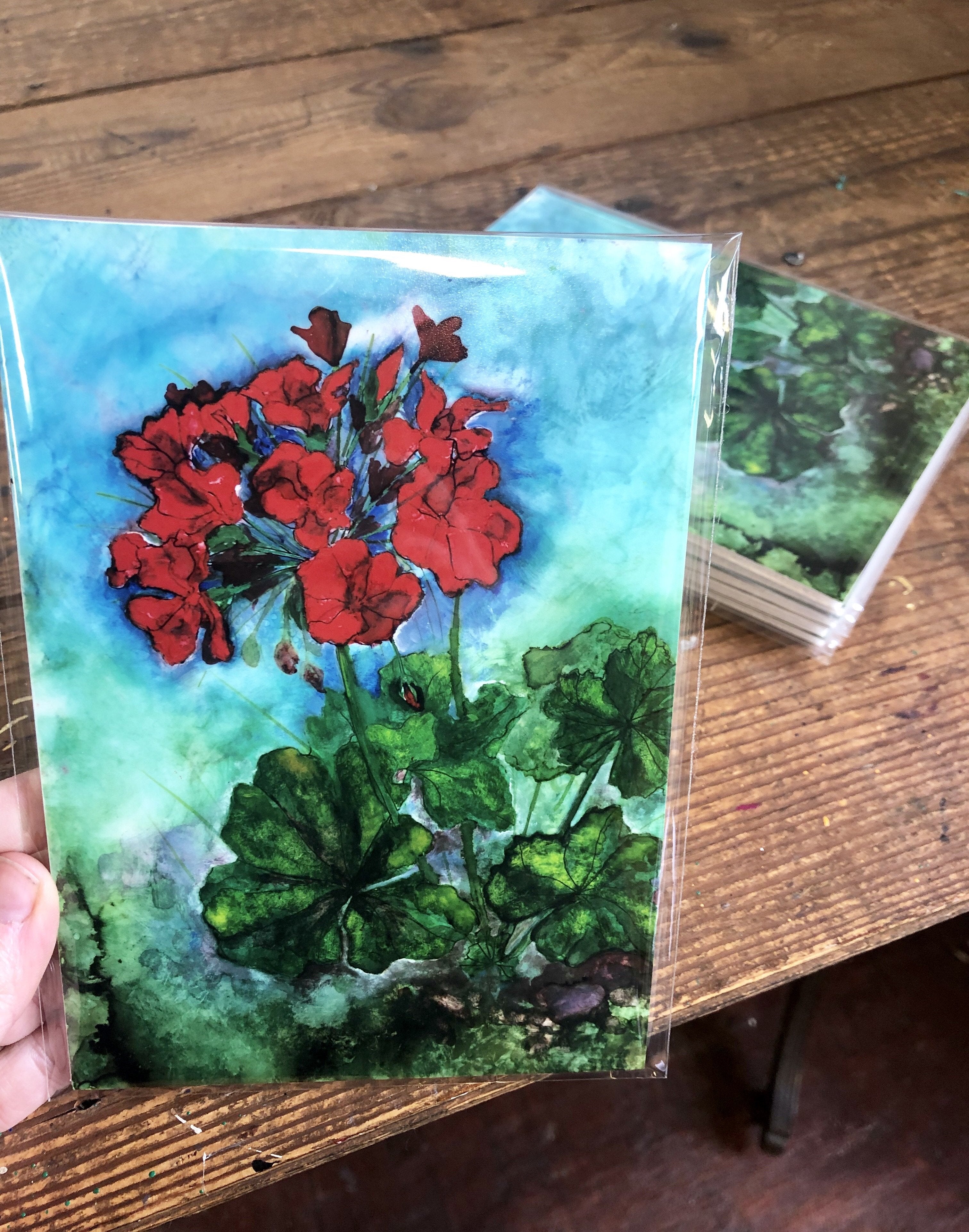 Geraniums : Prints