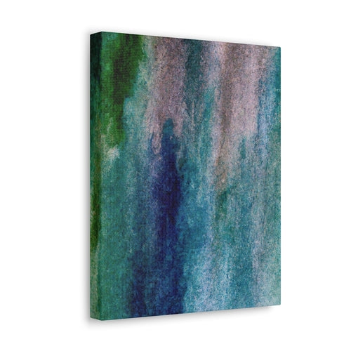 Canvas Modern Wall Art Décor Abstract Blue Hue Watercolor Artwork for