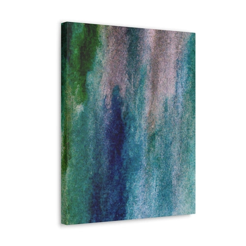 Canvas Modern Wall Art Décor Abstract Blue Hue Watercolor Artwork for