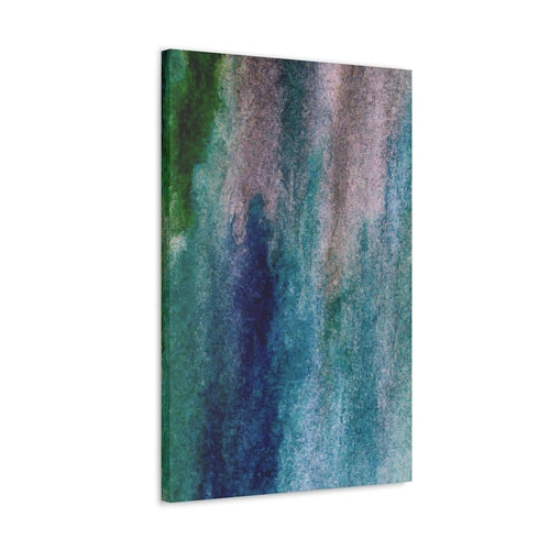 Canvas Modern Wall Art Décor Abstract Blue Hue Watercolor Artwork for