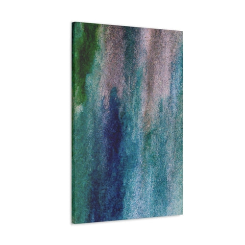 Canvas Modern Wall Art Décor Abstract Blue Hue Watercolor Artwork for
