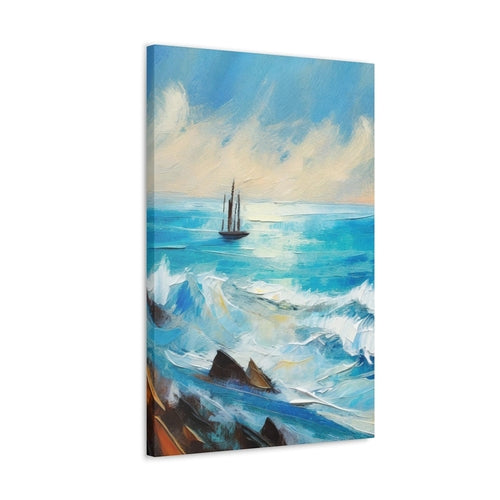 Wall Art Decor - Canvas Print Artwork - Blue Ocean