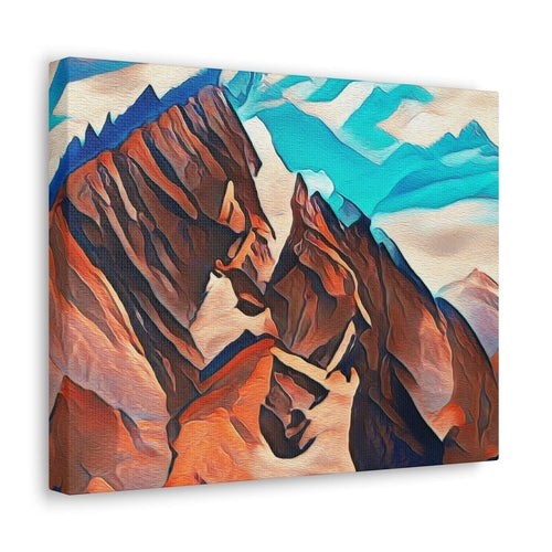 Wall Art Decor - Canvas Print Artwork - Brown Horses