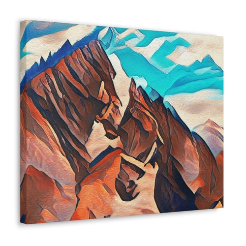 Wall Art Decor - Canvas Print Artwork - Brown Horses
