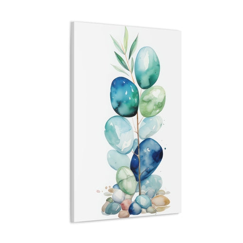 Wall Art Decor - Canvas Print Artwork - Coastal Sea Glass Oceanic