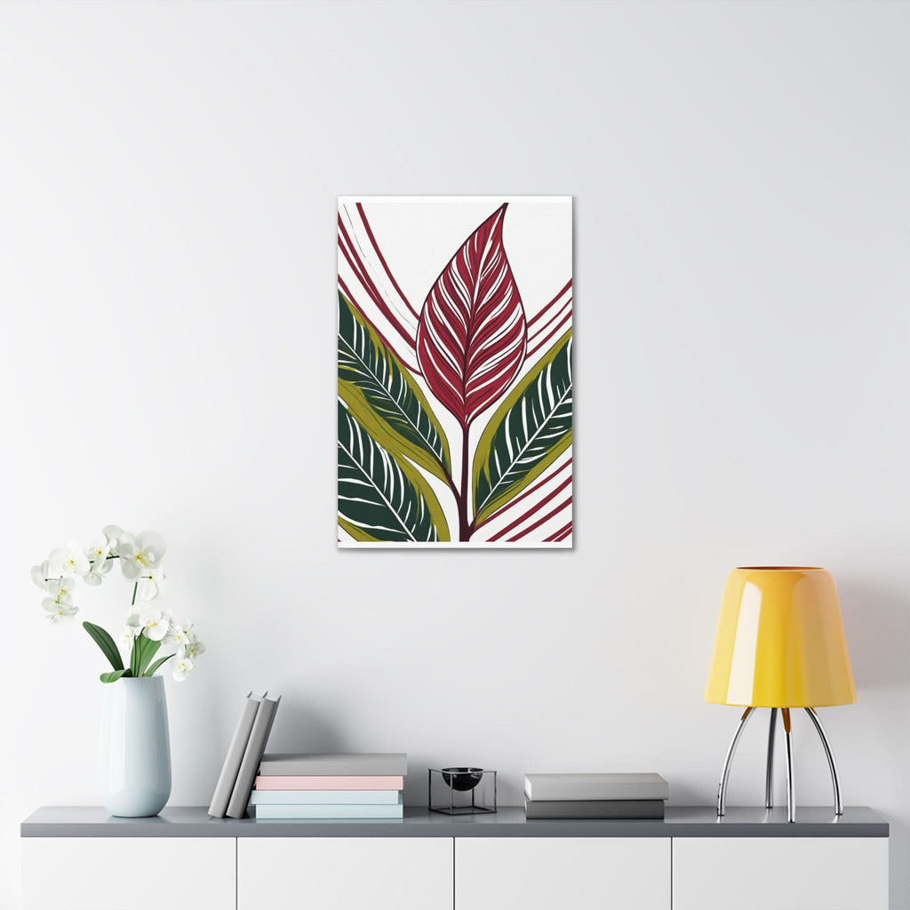 Wall Art Decor - Canvas Print Artwork - Floral Line Art Print 8331.jpg