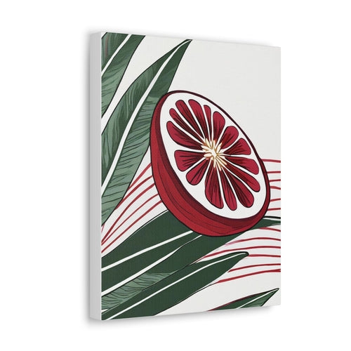 Wall Art Decor - Canvas Print Artwork - Floral Line Art Print 8332