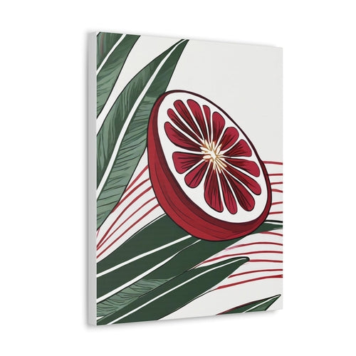 Wall Art Decor - Canvas Print Artwork - Floral Line Art Print 8332