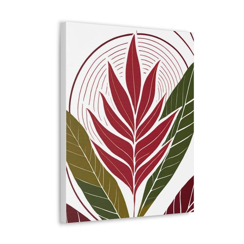 Wall Art Decor - Canvas Print Artwork - Floral Line Art Print 8333