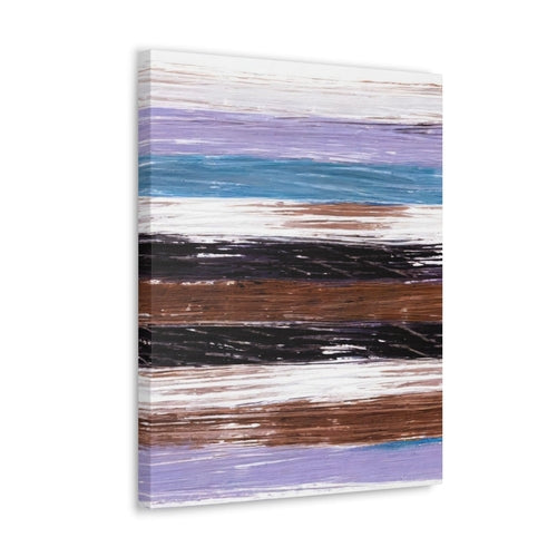 Wall Art Decor - Canvas Print Artwork - Lavender Black Brown Rustic