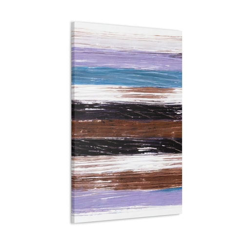 Wall Art Decor - Canvas Print Artwork - Lavender Black Brown Rustic