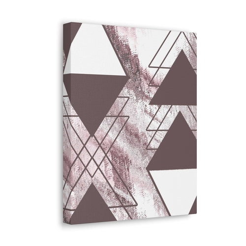 Wall Art Decor - Canvas Print Artwork - Mauve Rose and White