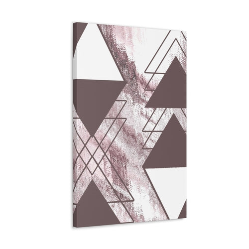 Wall Art Decor - Canvas Print Artwork - Mauve Rose and White