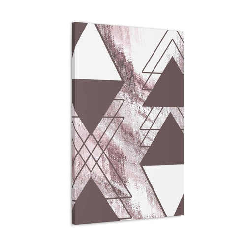 Wall Art Decor - Canvas Print Artwork - Mauve Rose and White