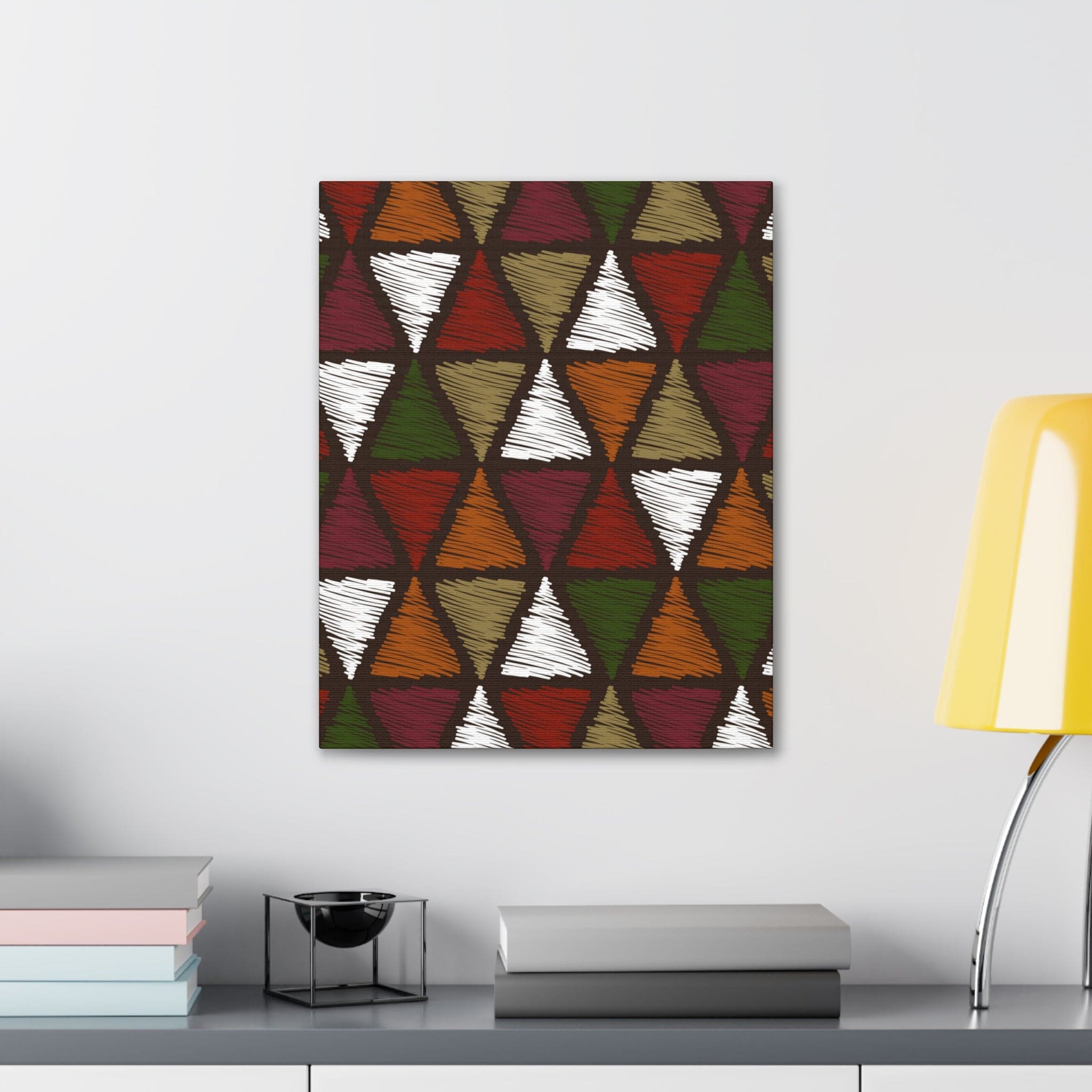 Wall Art Decor - Canvas Print Artwork - Multicolor Tribal Pattern