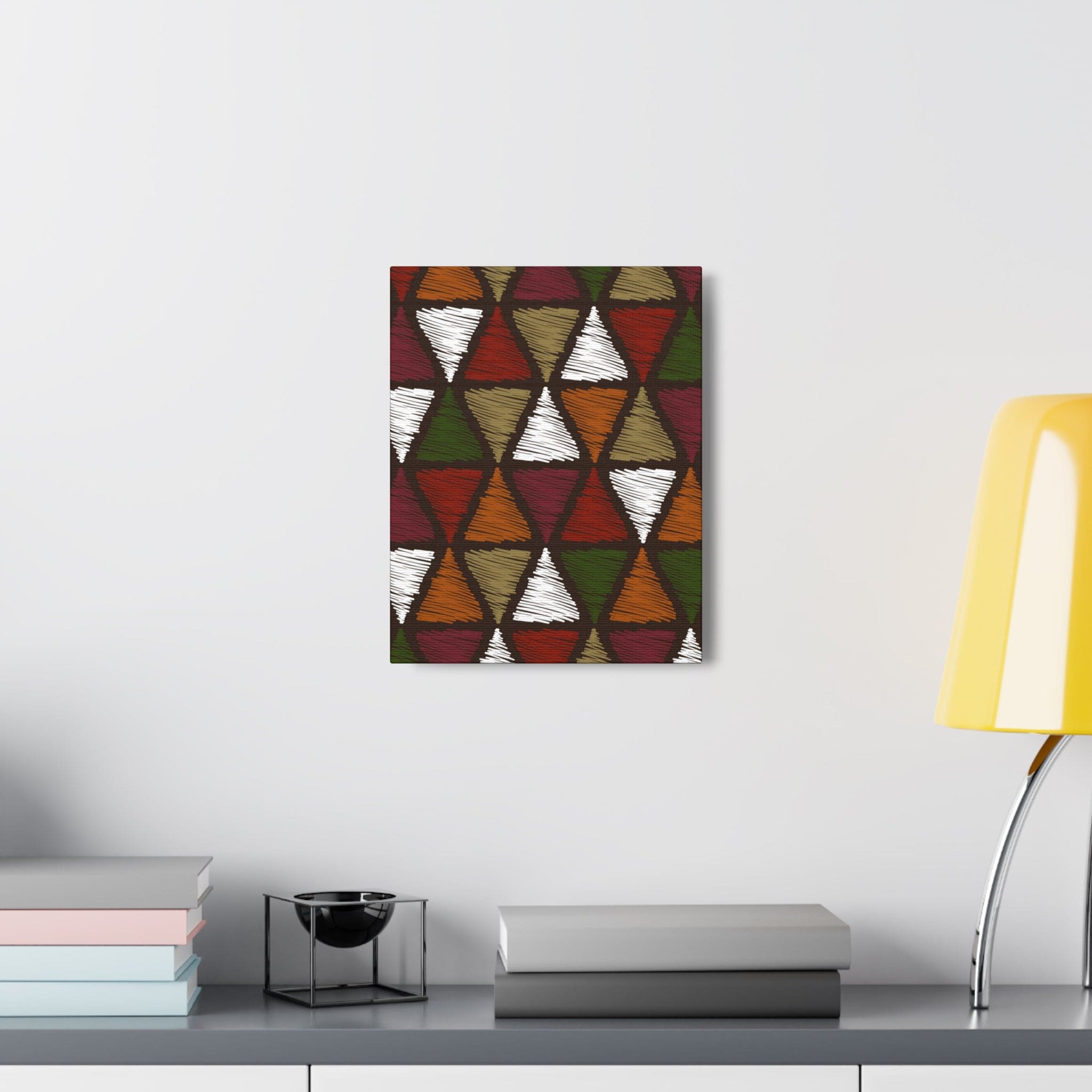 Wall Art Decor - Canvas Print Artwork - Multicolor Tribal Pattern