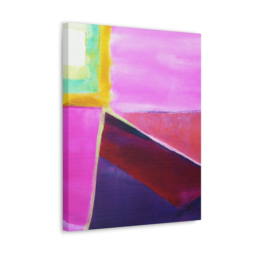 Wall Art Decor - Canvas Print Artwork - Pink and Purple Pattern